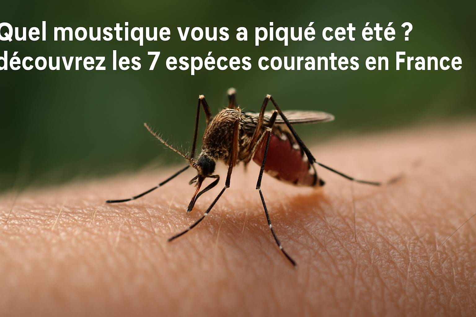 Quel moustique vous a piqué cet été ? découvrez les 7 espèces courantes en france